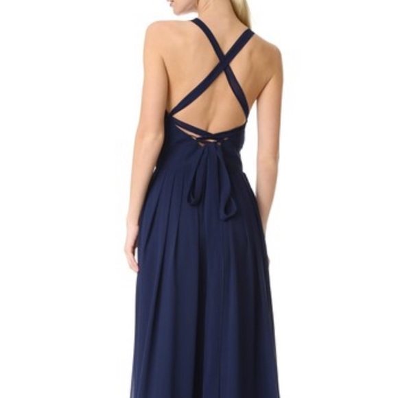 Monique Lhuillier Navy Dress - Picture 1 of 4